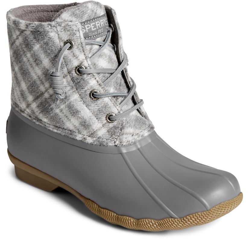 Grey duck boots best sale